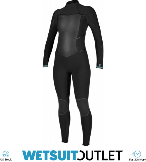 2022 O'Neill Womens Psycho Tech 5/4mm Back Zip Wetsuit 5431 Black